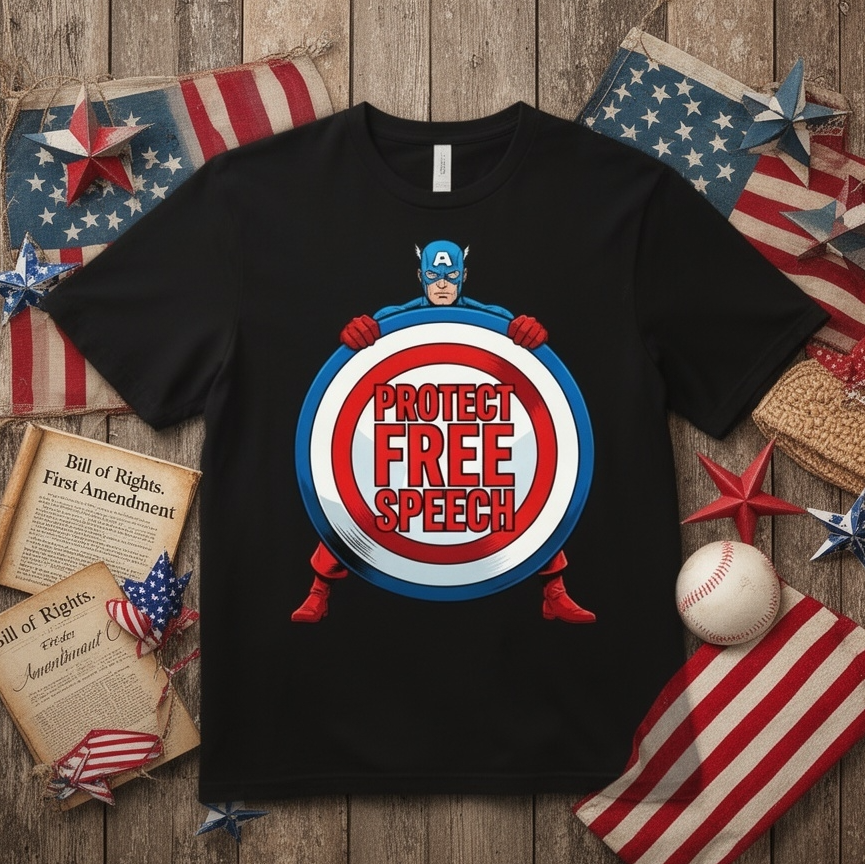 Protect Free Speech - unisex softstyle T-Shirt