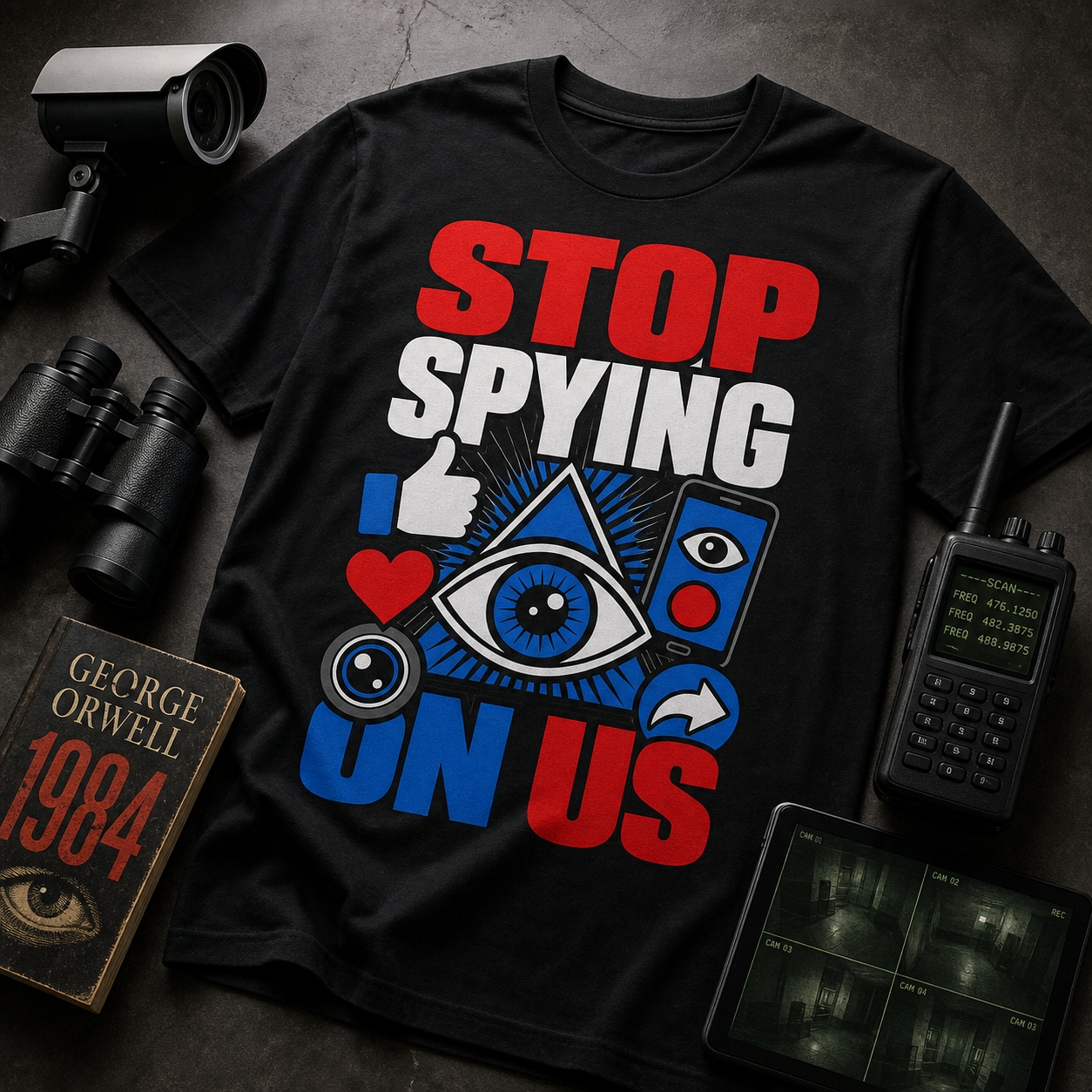 Stop Spying on us - unisex softstyle T-Shirt