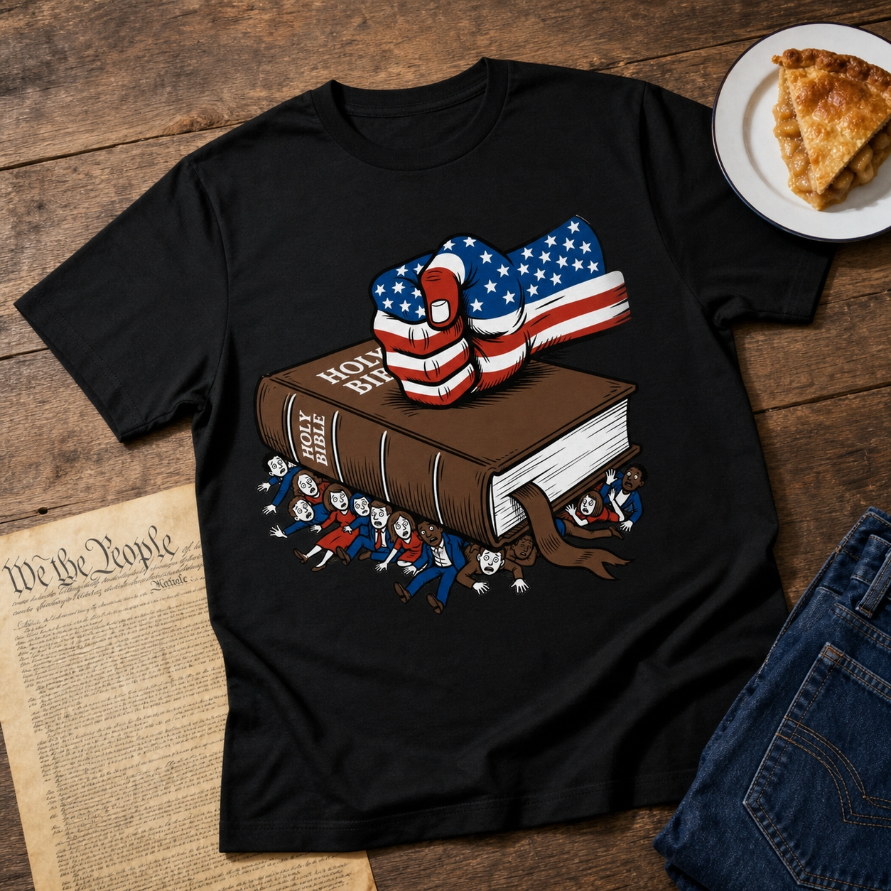 Smash human rights with the Bible - unisex softstyle T-Shirt