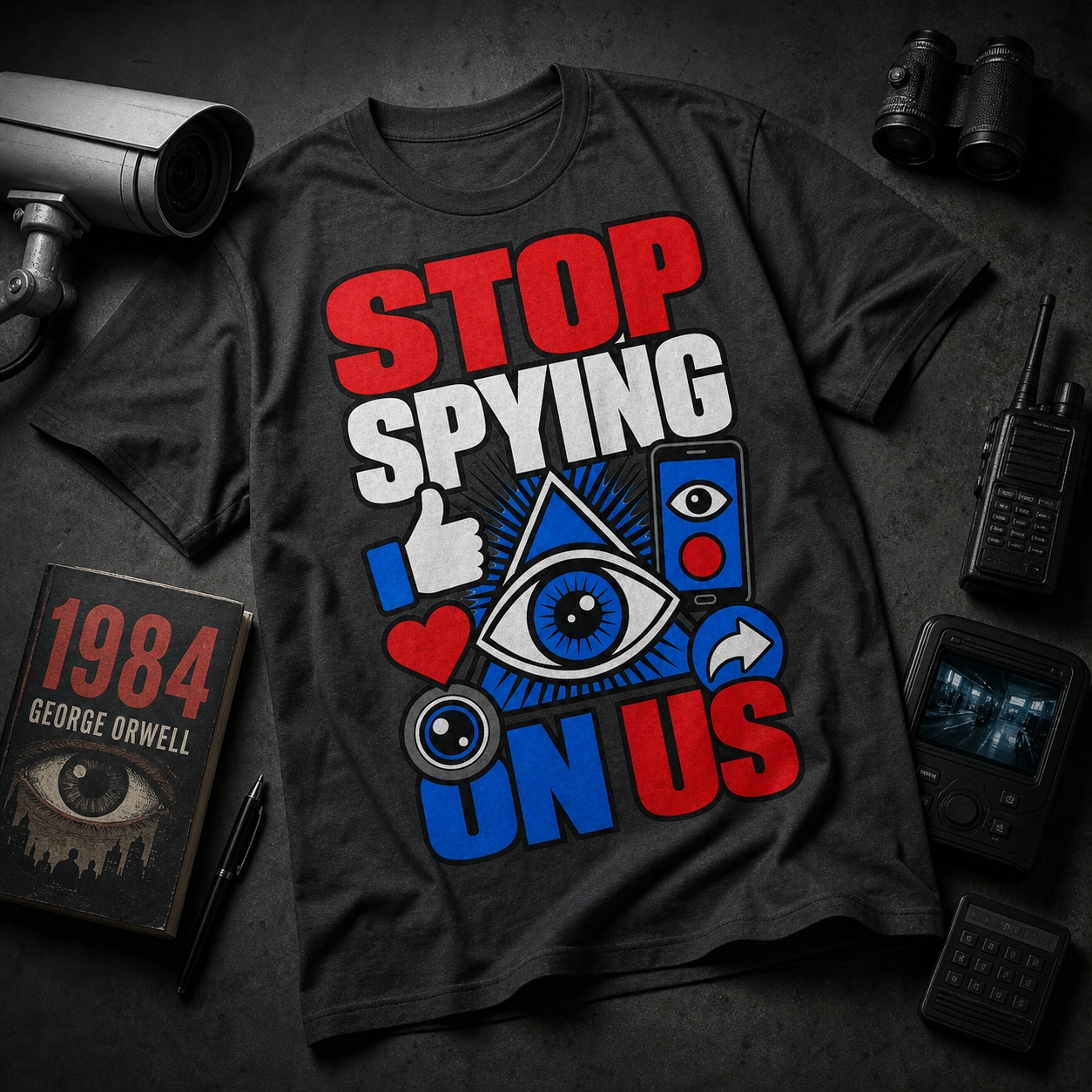 Stop Spying on us - unisex softstyle T-Shirt