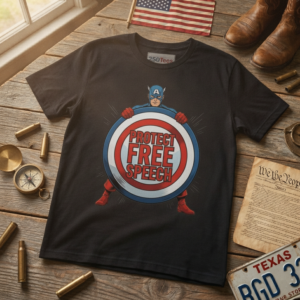 Protect Free Speech - unisex softstyle T-Shirt
