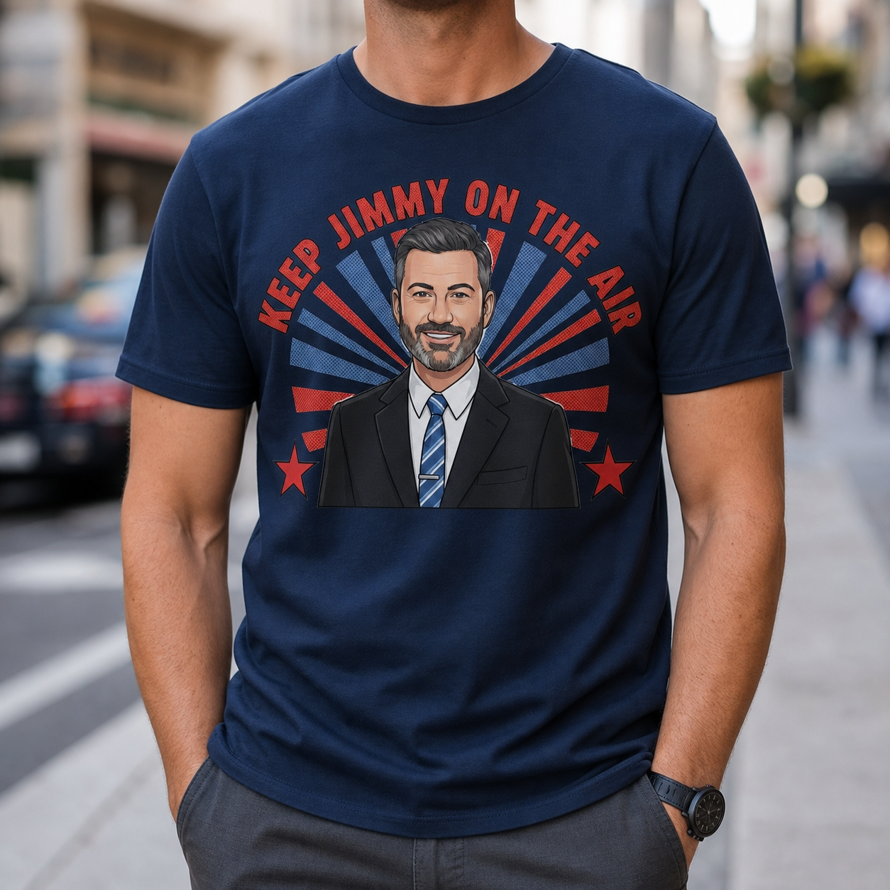 Keep Jimmy on the air - unisex softstyle T-Shirt