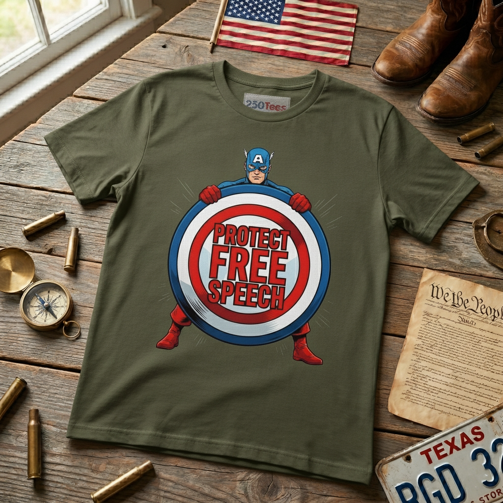 Protect Free Speech - unisex softstyle T-Shirt