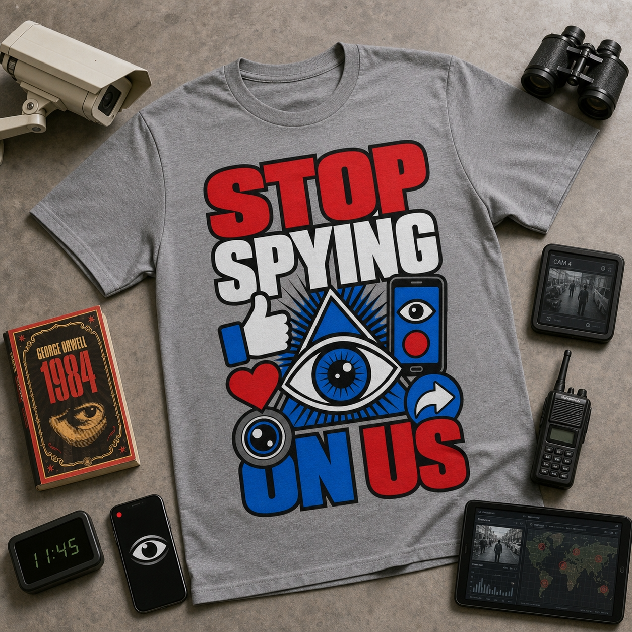 Stop Spying on us - unisex softstyle T-Shirt