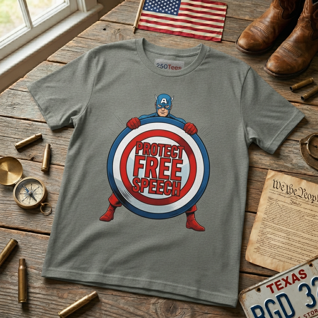 Protect Free Speech - unisex softstyle T-Shirt