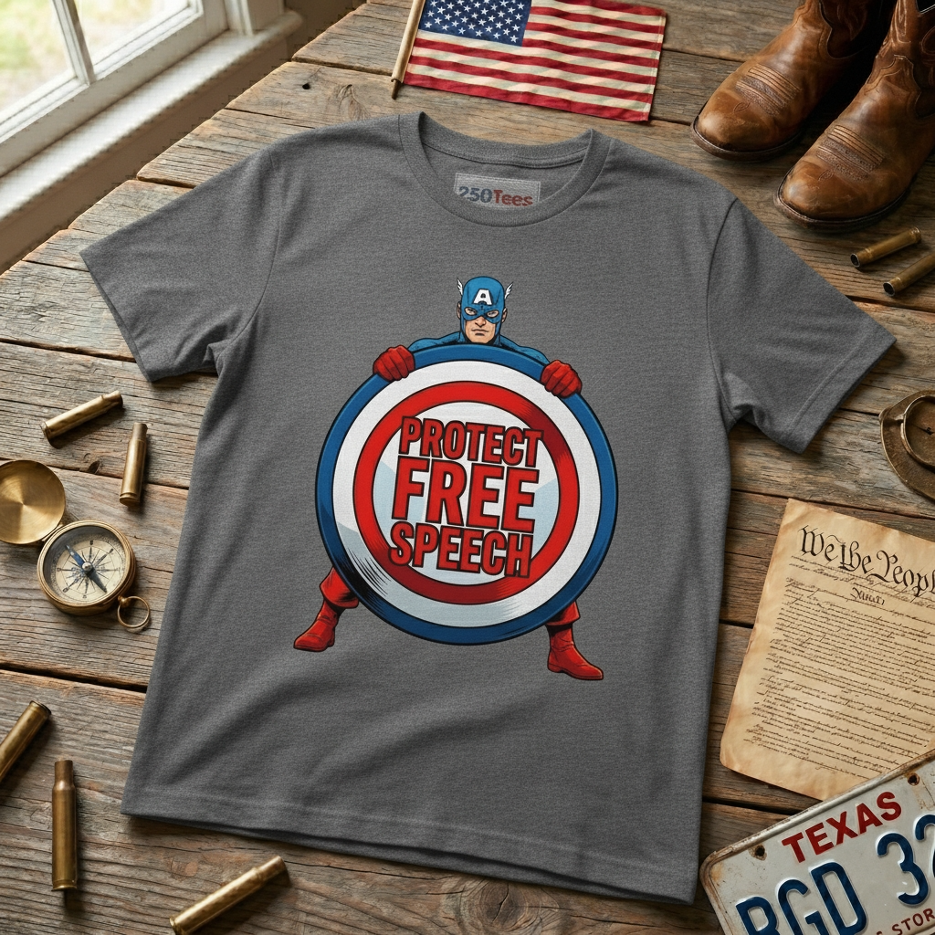Protect Free Speech - unisex softstyle T-Shirt
