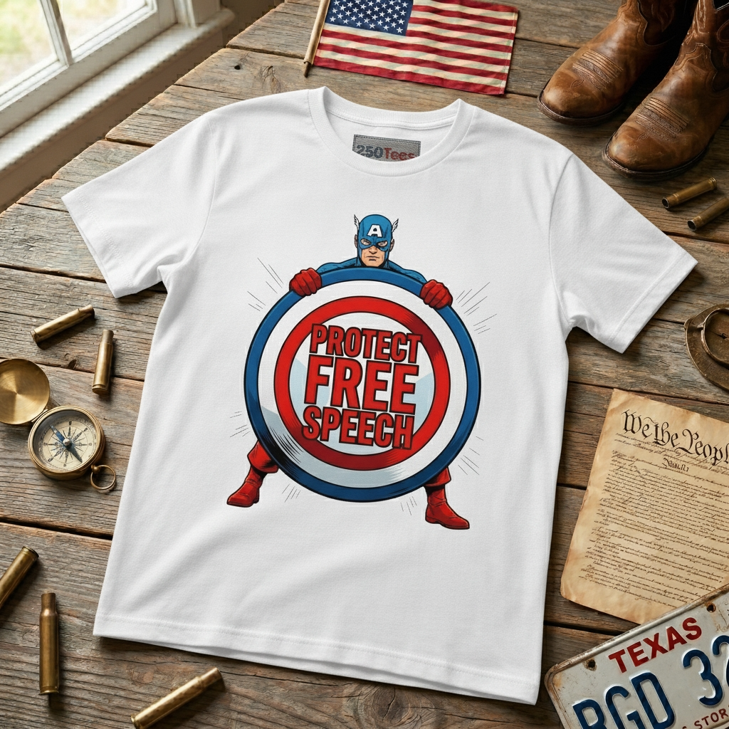 Protect Free Speech - unisex softstyle T-Shirt