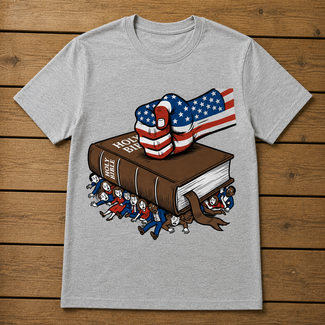 Smash human rights with the Bible - unisex softstyle T-Shirt
