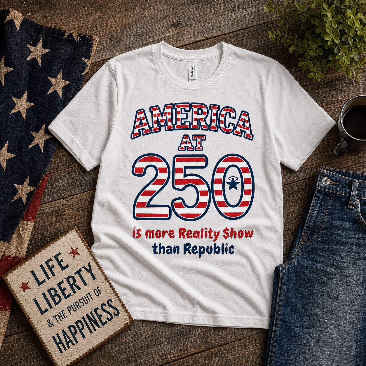 250th Anniversary Celebration-More Reality Show Than Republic - Unisex Softstyle T-Shirt