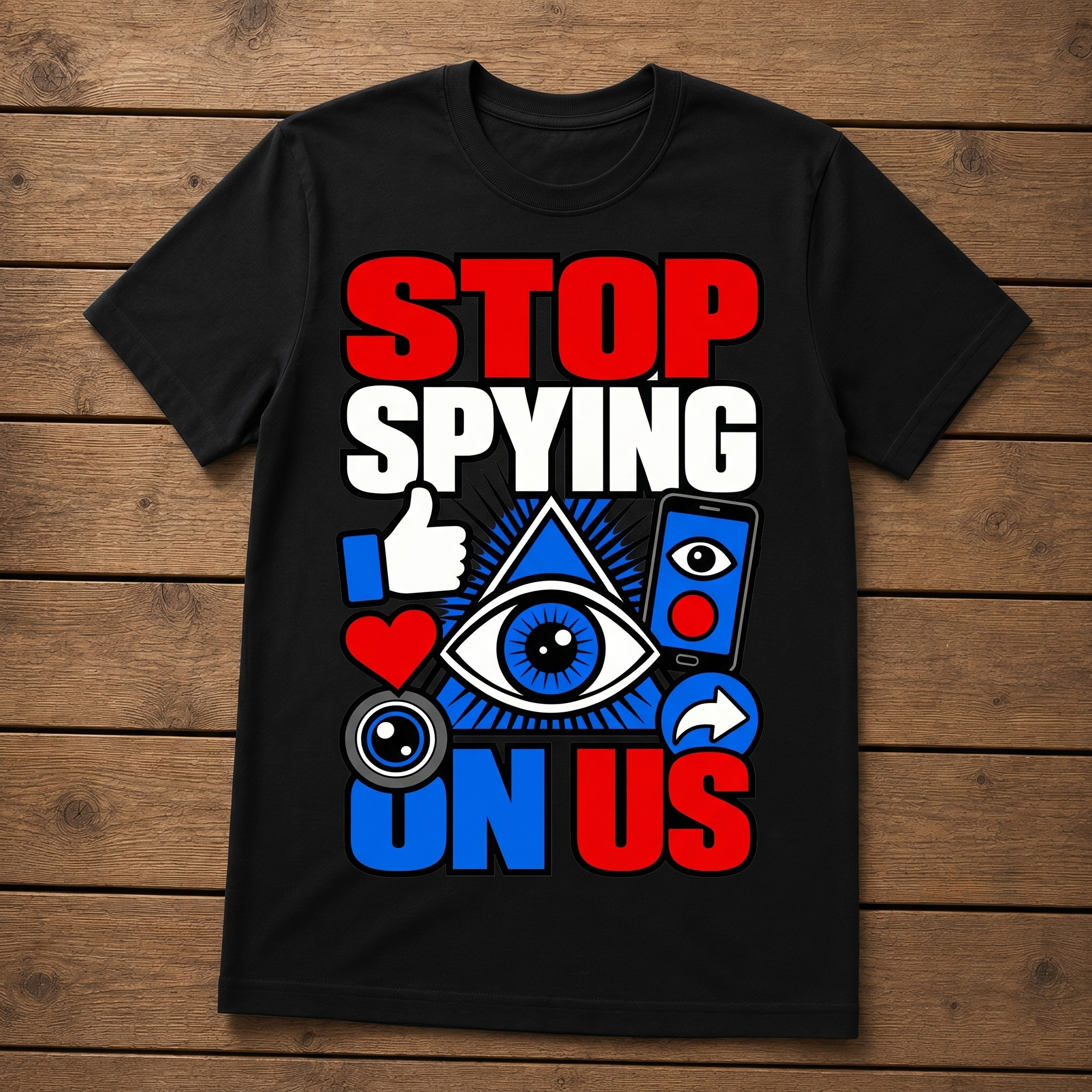 Stop Spying on us - unisex softstyle T-Shirt