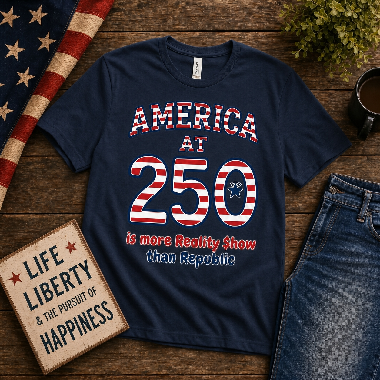 250th Anniversary Celebration-More Reality Show Than Republic - Unisex Softstyle T-Shirt