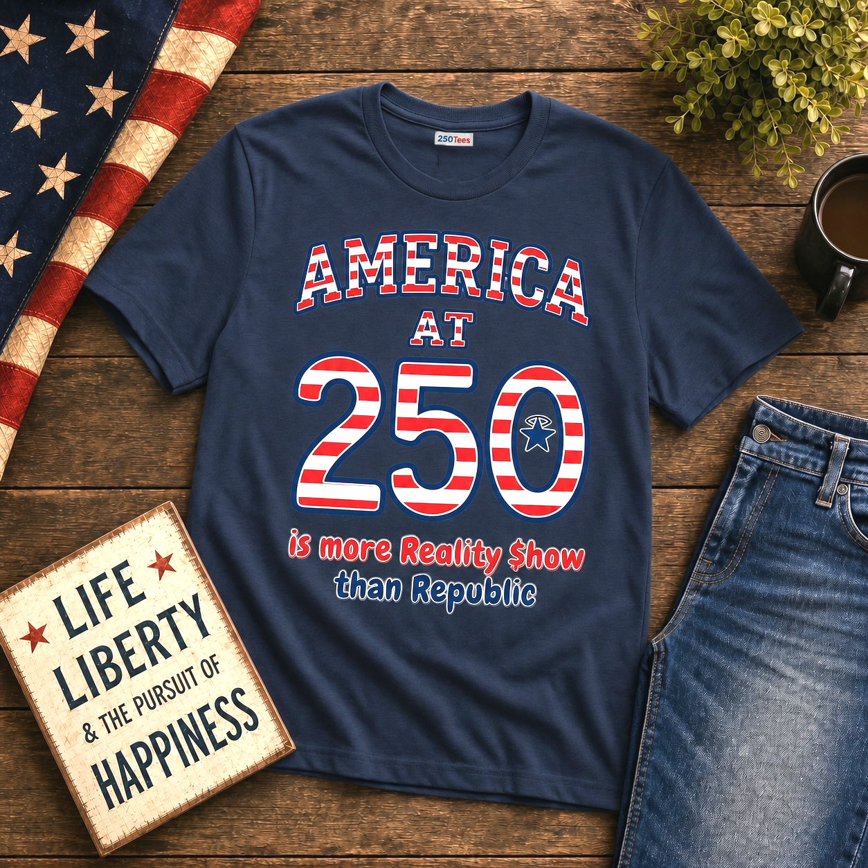 250th Anniversary Celebration-More Reality Show Than Republic - Unisex Softstyle T-Shirt