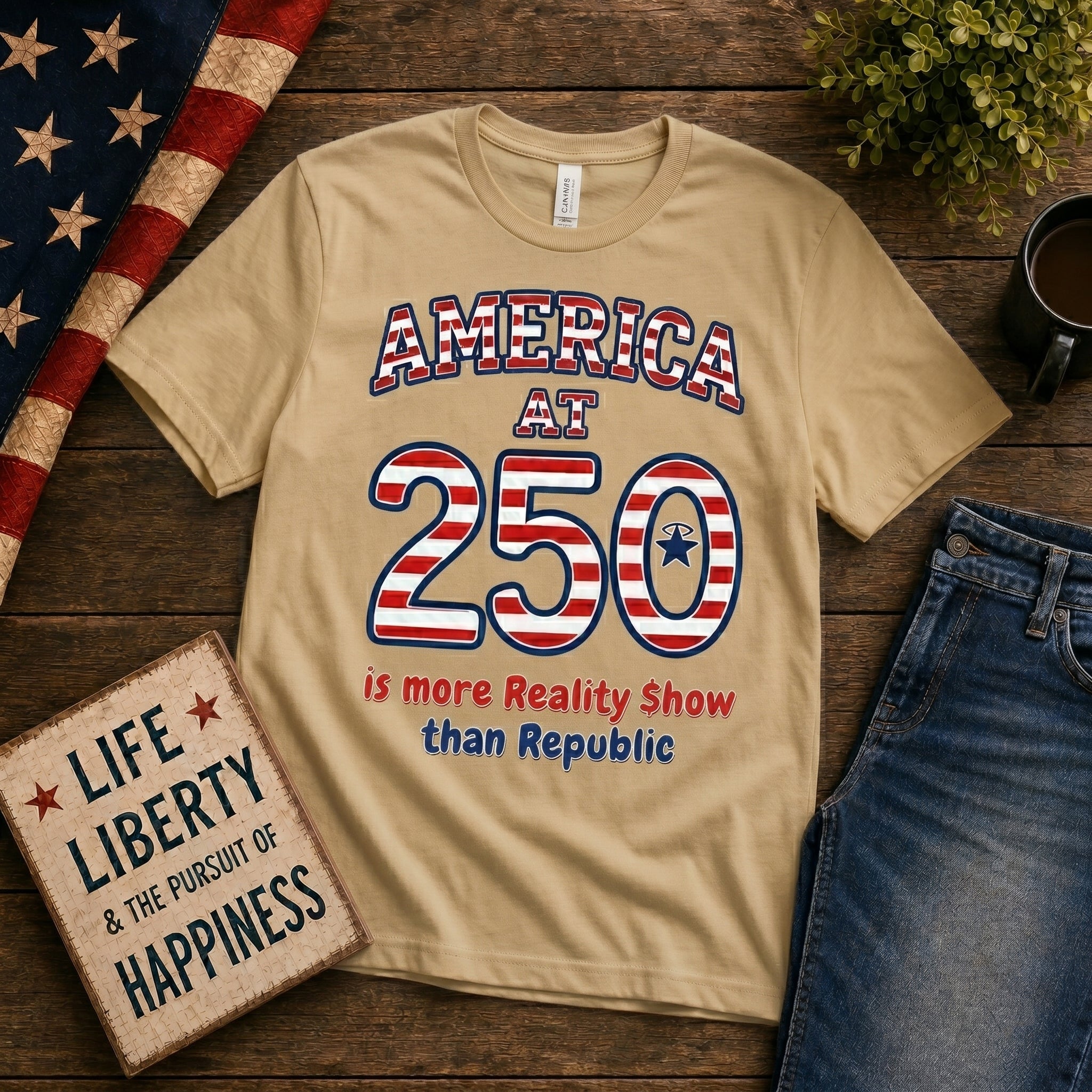 250th Anniversary Celebration-More Reality Show Than Republic - Unisex Softstyle T-Shirt